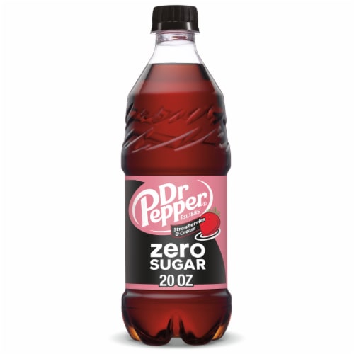 Dr Pepper Strawberries & Cream Zero Sugar Soda V5