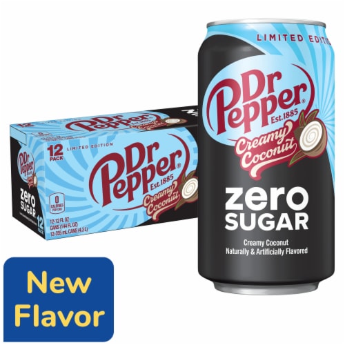 Dr Pepper Creamy Coconut Zero Sugar Soda H8