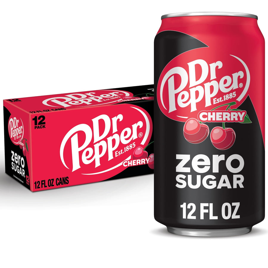 Dr Pepper Cherry Zero Sugar Soda S6
